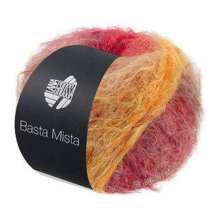 Lana Grossa BASTA MISTA | 124-brun gris/chameau/jaune safran/orange/rouge gris/rouge foncé/rouge