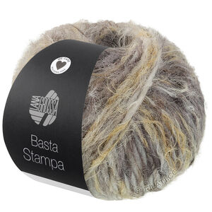 Lana Grossa BASTA STAMPA | 208-gris argent/gris clair/gris/vanille