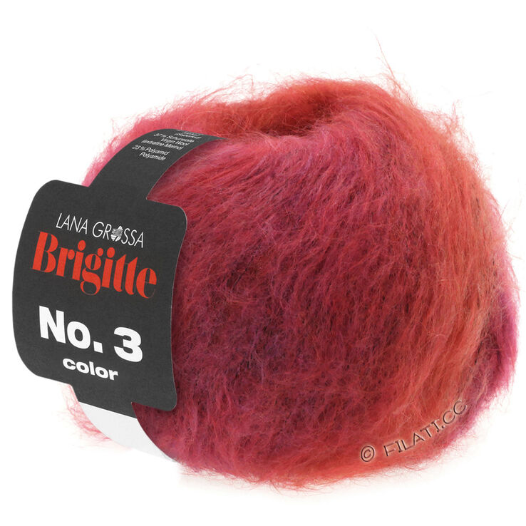 Lana Grossa BRIGITTE NO. 3 Color | 101-fuchsia/orange/rose vif