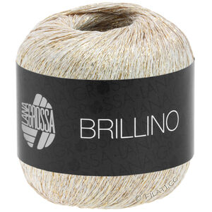 Lana Grossa BRILLINO | 09-blanc/doré