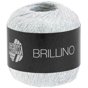 Lana Grossa BRILLINO | 10-blanc/argent