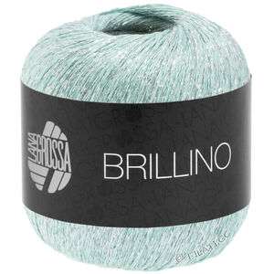Lana Grossa BRILLINO | 11-vert pastel/argent