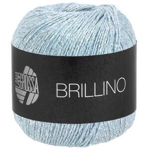 Lana Grossa BRILLINO | 22-bleu clair/argent