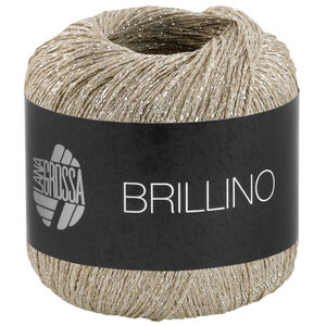 Lana Grossa BRILLINO | 39-grège/argent