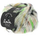 Lana Grossa BRUSHY Uni/Print (lala BERLIN) | 102-écru/saumon/noir/vert poison