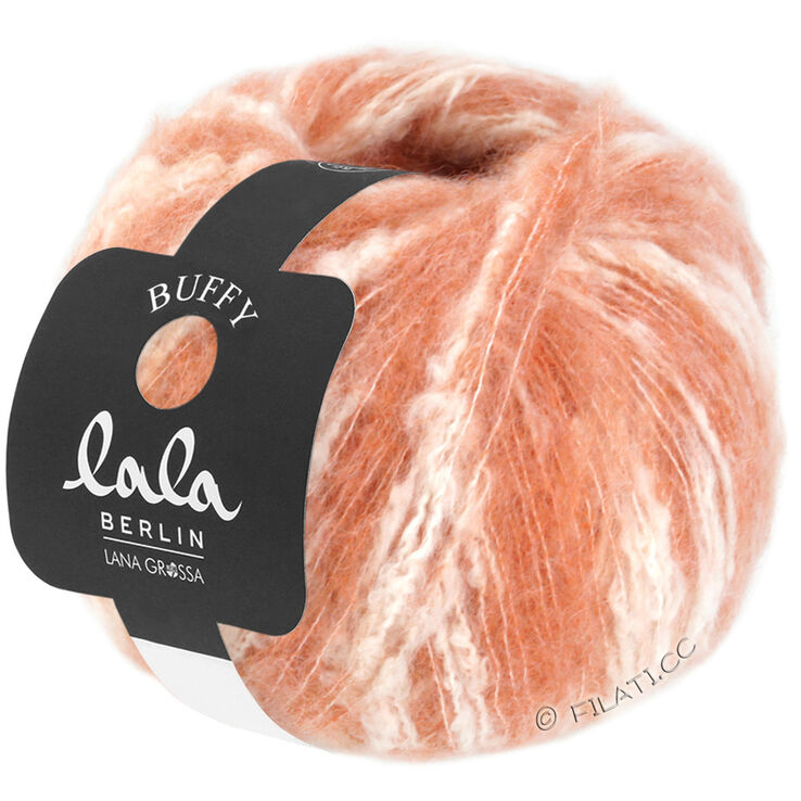 Lana Grossa BUFFY (lala BERLIN) | 01-saumon/écru