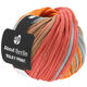 Lana Grossa BULKY Print (ABOUT BERLIN) | 103-mandarine/gris foncé/rouge clair/bois de rose