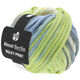 Lana Grossa BULKY Print (ABOUT BERLIN) | 107-blanc/bleu clair/vert jaune/gris clair