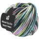 Lana Grossa BULKY Print (ABOUT BERLIN) | 154-blanc/lilas/gris foncé/turquoise/pistache