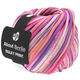 Lana Grossa BULKY Print (ABOUT BERLIN) | 158-blanc/saumon/rose vif/violet
