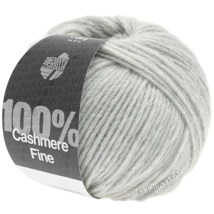 Lana Grossa 100% Cashmere Fine | 01-gris argent