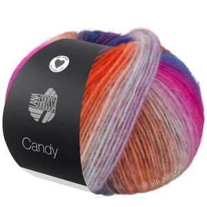 Lana Grossa CANDY | 03-brun/brun foncé/brun rouge/turquoise/vert/jaune citrus/nougat/chameau/bleu/beige/rose vif/bleu foncé/violet foncé/orange/fuchsia