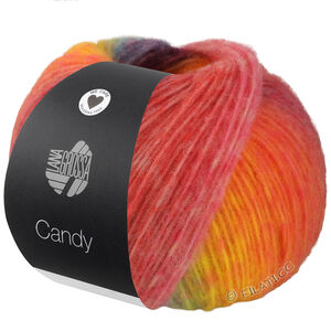 Lana Grossa CANDY | 05-abricot/orange/violet foncé/pourpre/jaune/vert jaune/menthe/fuchsia/rouge/rose vif/rose/rouge foncé
