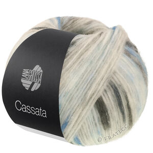 Lana Grossa CASSATA | 16-écru/bleu acier/pétrole/gris foncé
