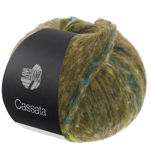Lana Grossa CASSATA | 18-olive/vert blanc/vert mai/gris clair/bleu gris