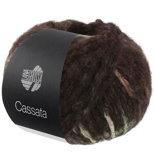 Lana Grossa CASSATA | 19-brun foncé/beige sable/nougat/gris vert