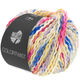 Lana Grossa COLORTWIST | 03-blanc/rose vif/jaune/gris pourpre/bleu