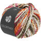 Lana Grossa COLORTWIST | 05-crème/pêche/orange/fuchsia/brun gris