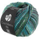Lana Grossa COOL MERINO Big Color | 409-vert foncé/pétrole/vert lac/gris vert/gris/blanc
