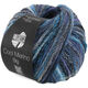 Lana Grossa COOL MERINO Big Color | 410-gris/turquoise menthe/bleu foncé/royal/violet bleu