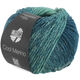 Lana Grossa COOL MERINO Dégradé | 302-pétrole foncé/pétrole clair/vert mer profonde