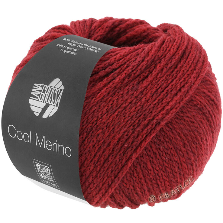 Lana Grossa COOL MERINO | 001-rouge foncé