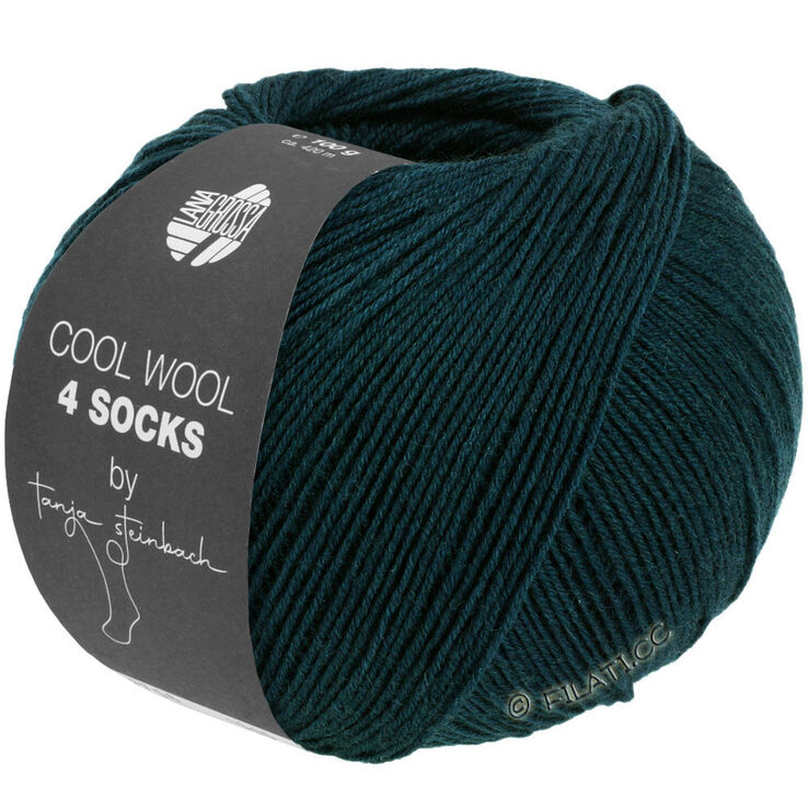 Lana Grossa COOL WOOL 4 SOCKS | 7701-vert foncé
