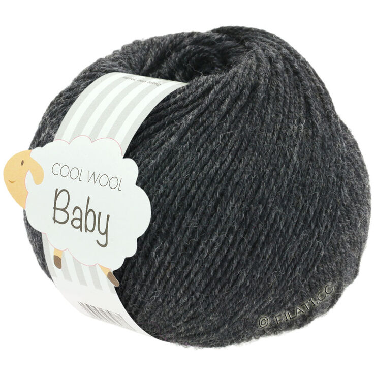 Lana Grossa COOL WOOL Baby 25g | 205-anthracite