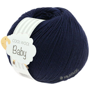 Lana Grossa COOL WOOL Baby Uni/Print 50g | 210-bleu nuit