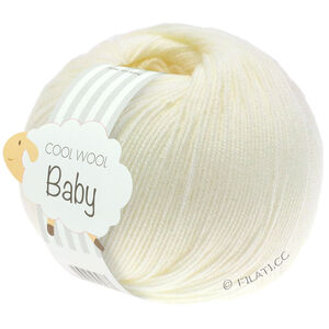Lana Grossa COOL WOOL Baby Uni/Print 50g | 213-écru
