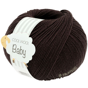 Lana Grossa COOL WOOL Baby Uni/Print 50g | 333-brun noir
