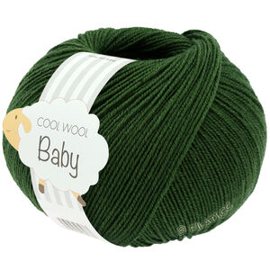 Lana Grossa COOL WOOL Baby Uni/Print 50g | 336-vert foncé