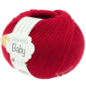 Lana Grossa COOL WOOL Baby Uni/Print 50g | 343-rouge cerise