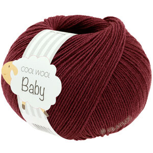 Lana Grossa COOL WOOL Baby Uni/Print 50g | 344-rouge vin