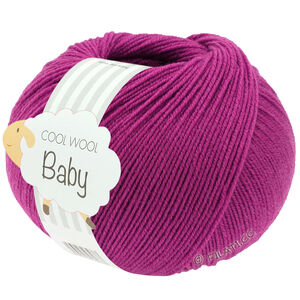 Lana Grossa COOL WOOL Baby Uni/Print 50g | 345-violet rouge
