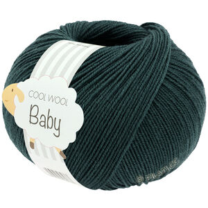 Lana Grossa COOL WOOL Baby Uni/Print 50g | 350-pétrole foncé
