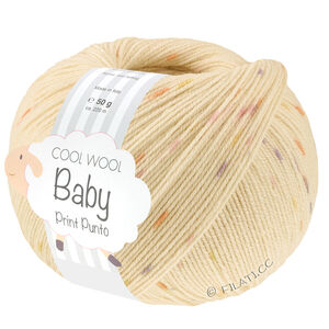 Lana Grossa COOL WOOL Baby Uni/Print 50g | 375-jaune pâle/jaune/orange/pourpre/rose