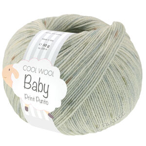 Lana Grossa COOL WOOL Baby Uni/Print 50g | 376-gris argent/taupe/gris clair