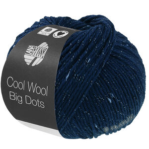 Lana Grossa COOL WOOL Big Dots | 102-bleu foncé