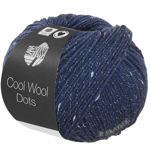 Lana Grossa COOL WOOL Dots | 02-bleu foncé
