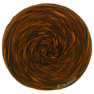 Lana Grossa COOL WOOL  Hand-dyed | 23-brun foncé/brun gris/jaune/orange/terre d'ombre/nougat