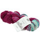 Lana Grossa COOL WOOL Hand-dyed | 109-bleu turquoise/violet rouge/écru/pétrole