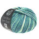 Lana Grossa COOL WOOL Semi Solid | 6506-jean/jade/écru chiné