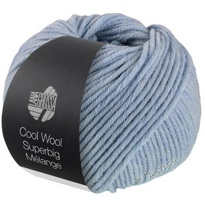 Lana Grossa COOL WOOL Superbig Mélange | 206-bleu clair chiné