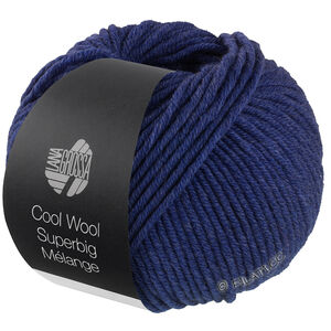 Lana Grossa COOL WOOL Superbig Mélange | 208-bleu foncé chiné