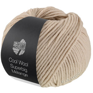 Lana Grossa COOL WOOL Superbig Mélange | 214-beige chiné
