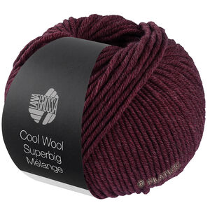 Lana Grossa COOL WOOL Superbig Mélange | 221-rouge noir chiné