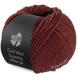 Lana Grossa COOL WOOL Superbig Mélange | 222-rouge vin chiné