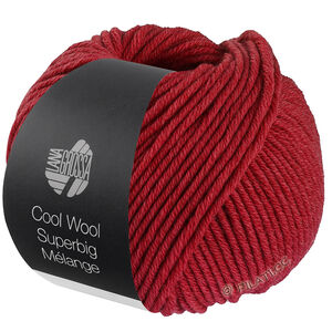 Lana Grossa COOL WOOL Superbig Mélange | 223-rouge cerise chiné