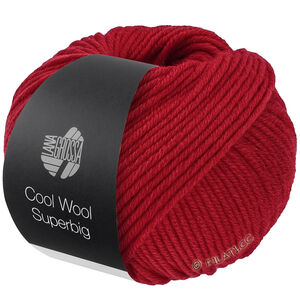 Lana Grossa COOL WOOL Superbig | 08-rouge cerise